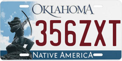 OK license plate 356ZXT