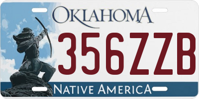 OK license plate 356ZZB