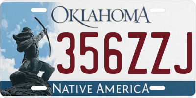 OK license plate 356ZZJ