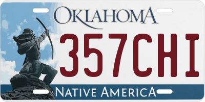 OK license plate 357CHI
