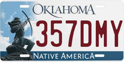 OK license plate 357DMY