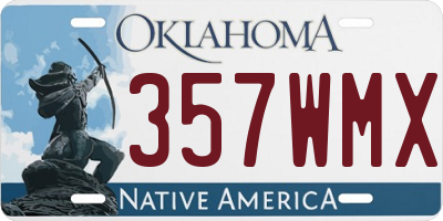 OK license plate 357WMX