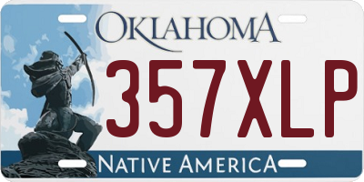 OK license plate 357XLP