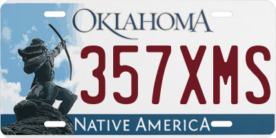 OK license plate 357XMS