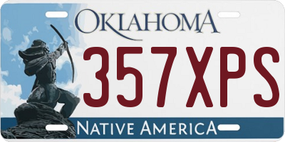 OK license plate 357XPS