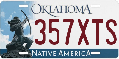 OK license plate 357XTS