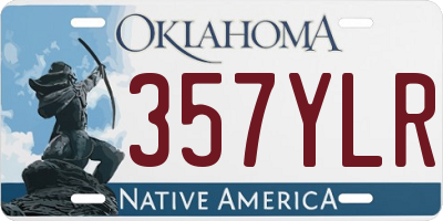 OK license plate 357YLR