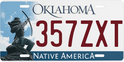 OK license plate 357ZXT
