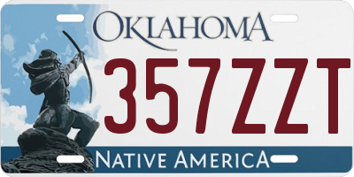 OK license plate 357ZZT