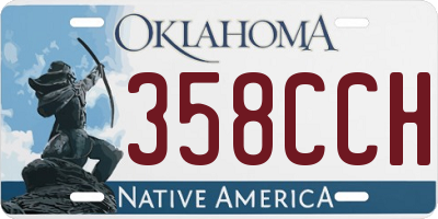 OK license plate 358CCH