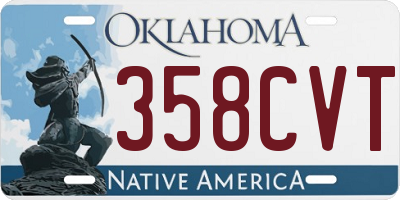 OK license plate 358CVT