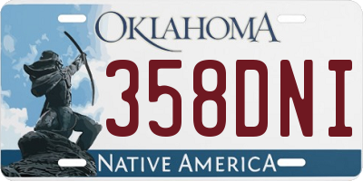 OK license plate 358DNI