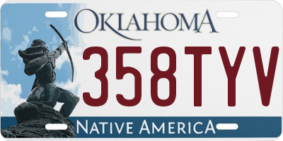 OK license plate 358TYV