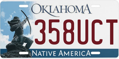 OK license plate 358UCT