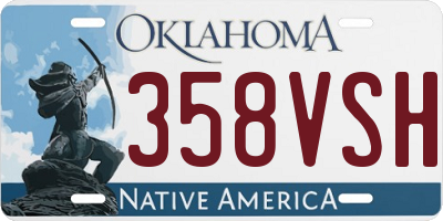 OK license plate 358VSH
