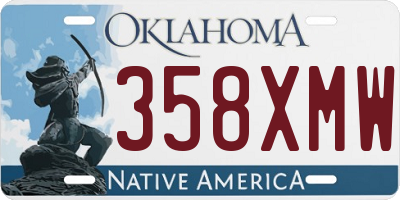 OK license plate 358XMW