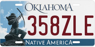 OK license plate 358ZLE