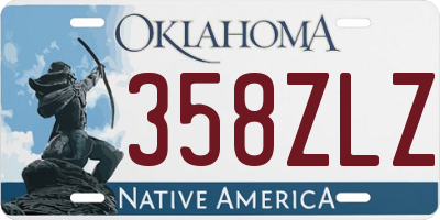 OK license plate 358ZLZ