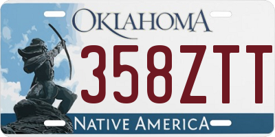 OK license plate 358ZTT