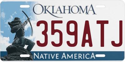 OK license plate 359ATJ