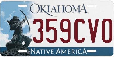 OK license plate 359CVO