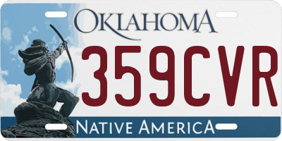 OK license plate 359CVR