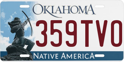 OK license plate 359TVO