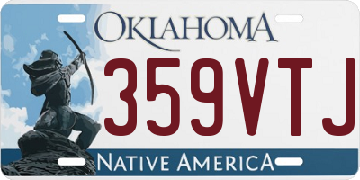 OK license plate 359VTJ