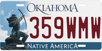 OK license plate 359WMW
