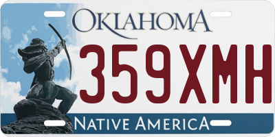 OK license plate 359XMH