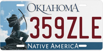OK license plate 359ZLE