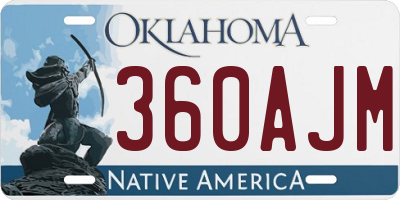 OK license plate 360AJM