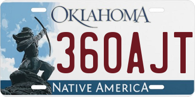 OK license plate 360AJT
