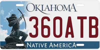 OK license plate 360ATB
