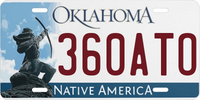 OK license plate 360ATO