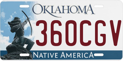 OK license plate 360CGV