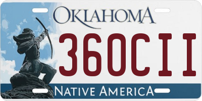 OK license plate 360CII