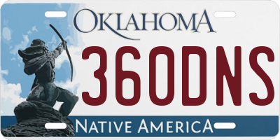 OK license plate 360DNS