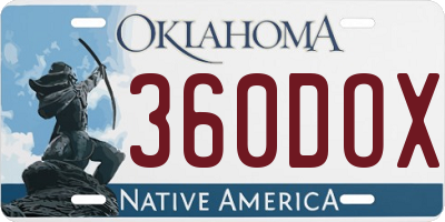 OK license plate 360DOX