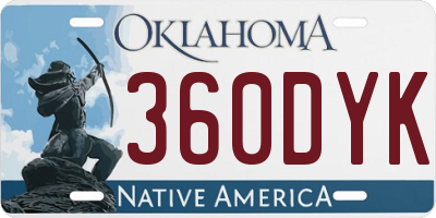 OK license plate 360DYK