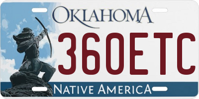 OK license plate 360ETC