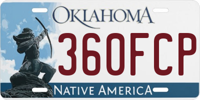 OK license plate 360FCP
