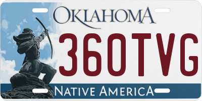 OK license plate 360TVG