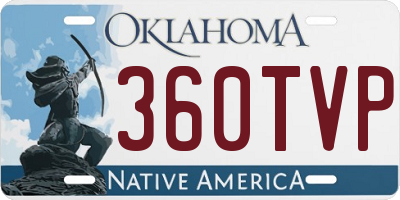 OK license plate 360TVP