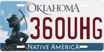 OK license plate 360UHG
