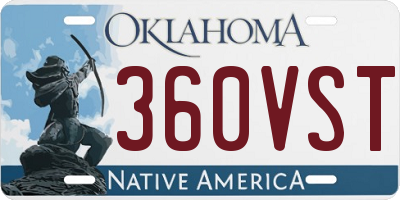 OK license plate 360VST