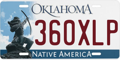 OK license plate 360XLP