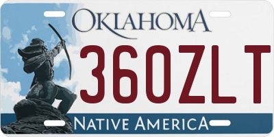 OK license plate 360ZLT