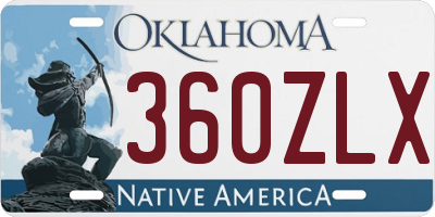 OK license plate 360ZLX