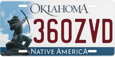 OK license plate 360ZVD